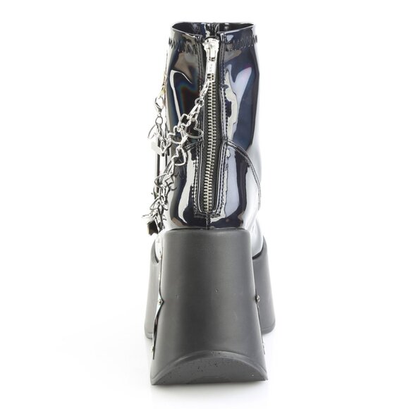 Festival Platform Wedge LED Light Star Ankle Boots - Picture 4 of 4